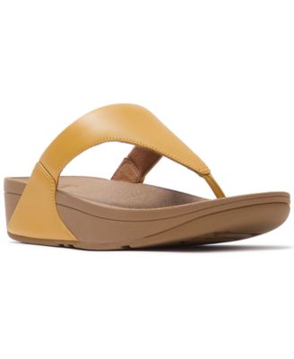 Women's Lulu Leather Toe-Thongs Sandals