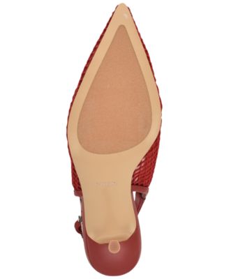 Women's Pandy Mesh Pointed Toe Slingback Stiletto Pumps