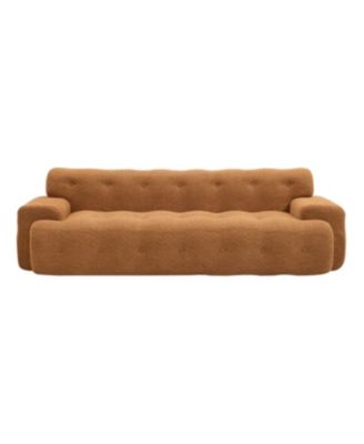88" Cloud 3 Seater Boucle Sofa with Button Tufted Comfy Upholstered Couch, Nomad