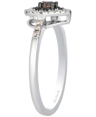 Chocolate Diamond (0.24 ct. t.w.) & Vanilla Diamond (0.19 ct. t.w.) Ring in 14k Vanilla Gold