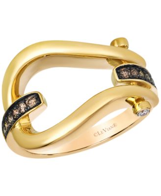 Le Vian - Chocolate Diamonds (0.18 ct. t.w.) & Nude Diamond (0.04 ct. t.w.) Ring in 14K Honey Gold