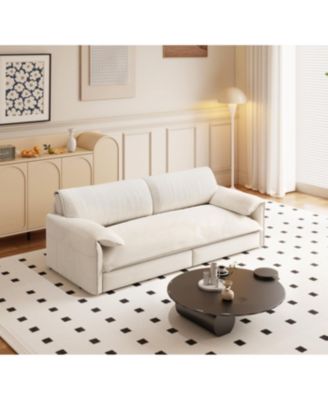 Streamdale 66" Queen Pull Out Sofa Bed with Storage, 3-in-1 Convertible Velvet Loveseat