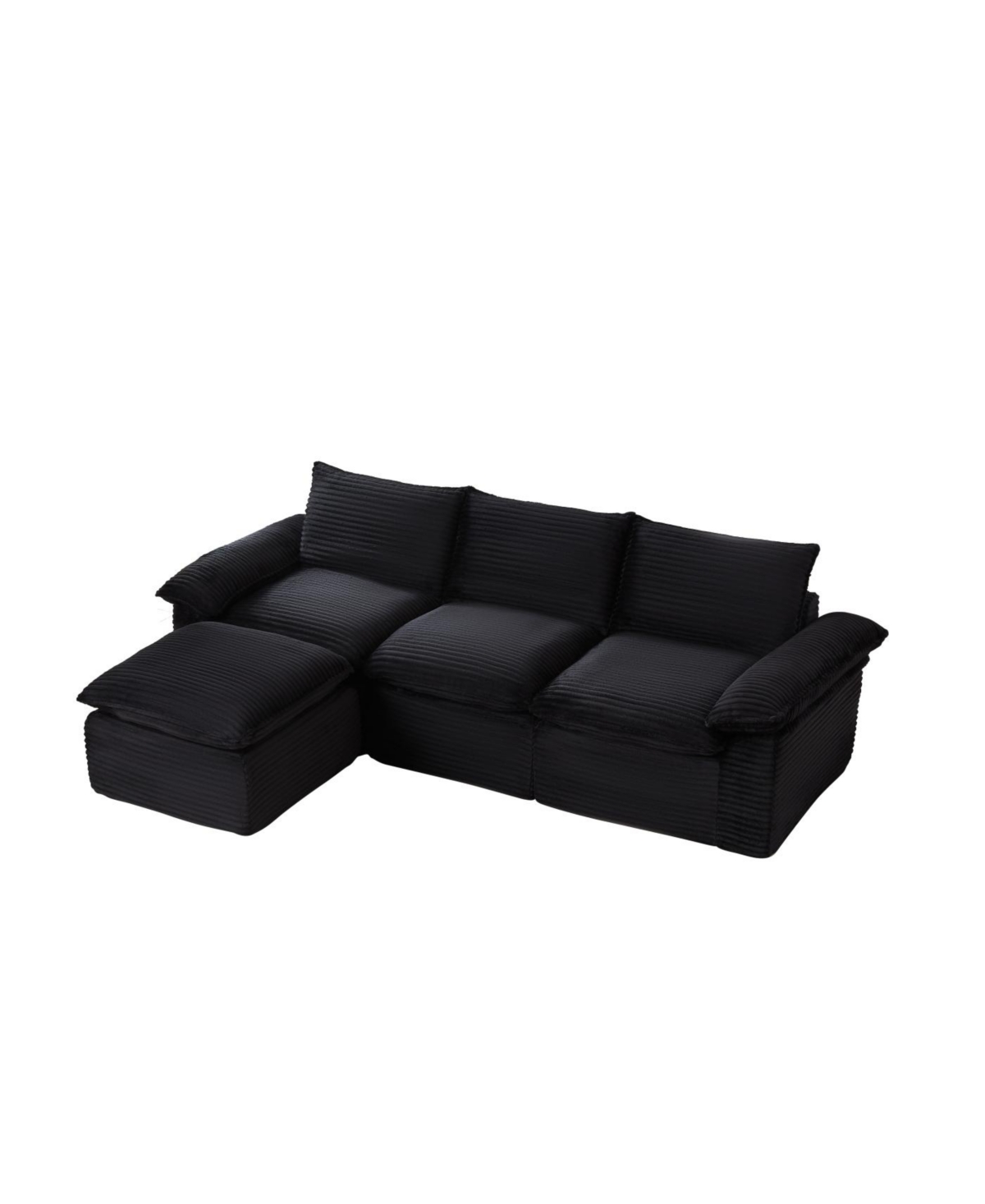 Streamdale Furniture Modern Corduroy Cloud Sofa, Freely Combined