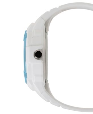 Women's Japanese Quartz White Resin Watch 34.7mm