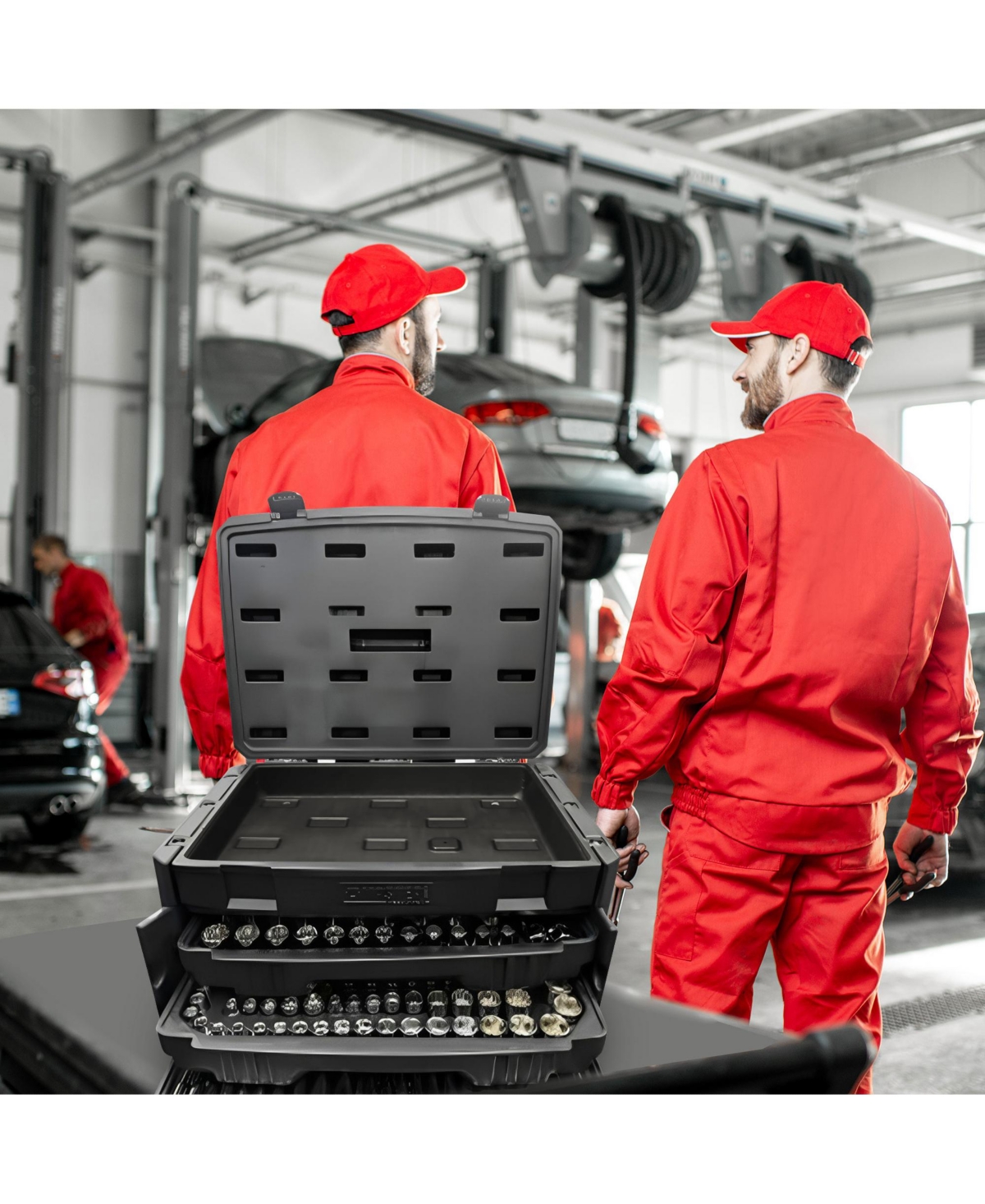 Master Mechanic 205 Piece Mechanics Sae Metric Socket and Tool Set with Case