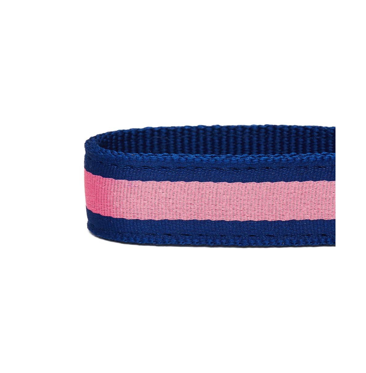 Dogs & Cats Co. Striped Dog Collar with Removable Padded Comfort Cover Red and Pink