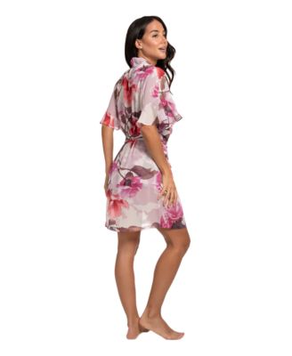Women's Taylor Printed Satin Wrapper
