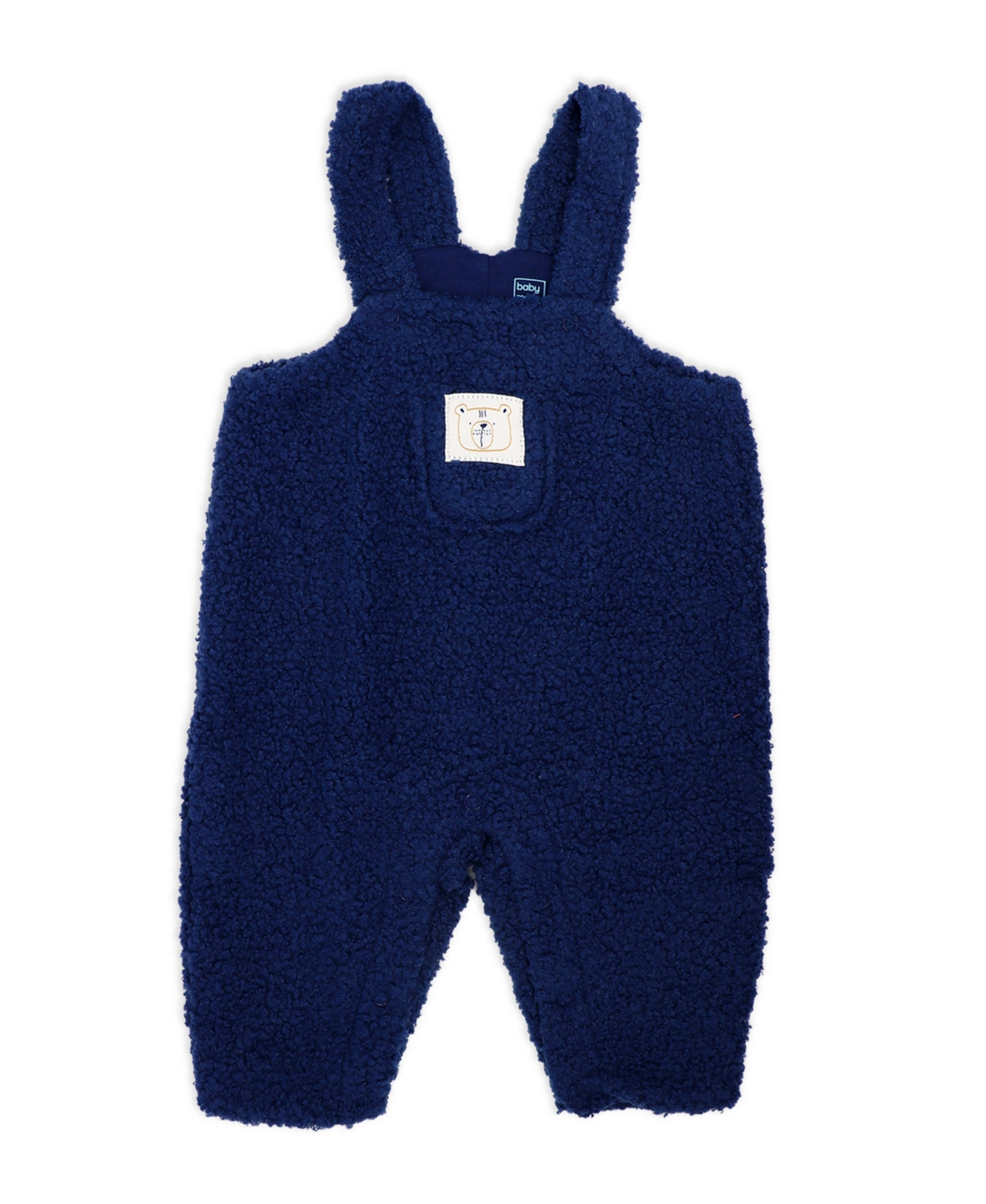 Baby Mode Boys' Bears Print Overall, Bodysuit and Cap, 3-Piece Set