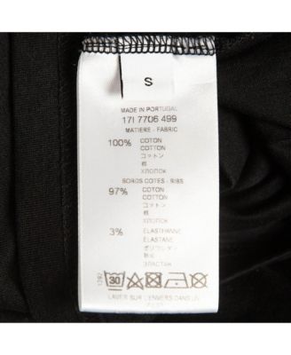 Women's Black Bambi Print Cotton Oversized T-Shirt