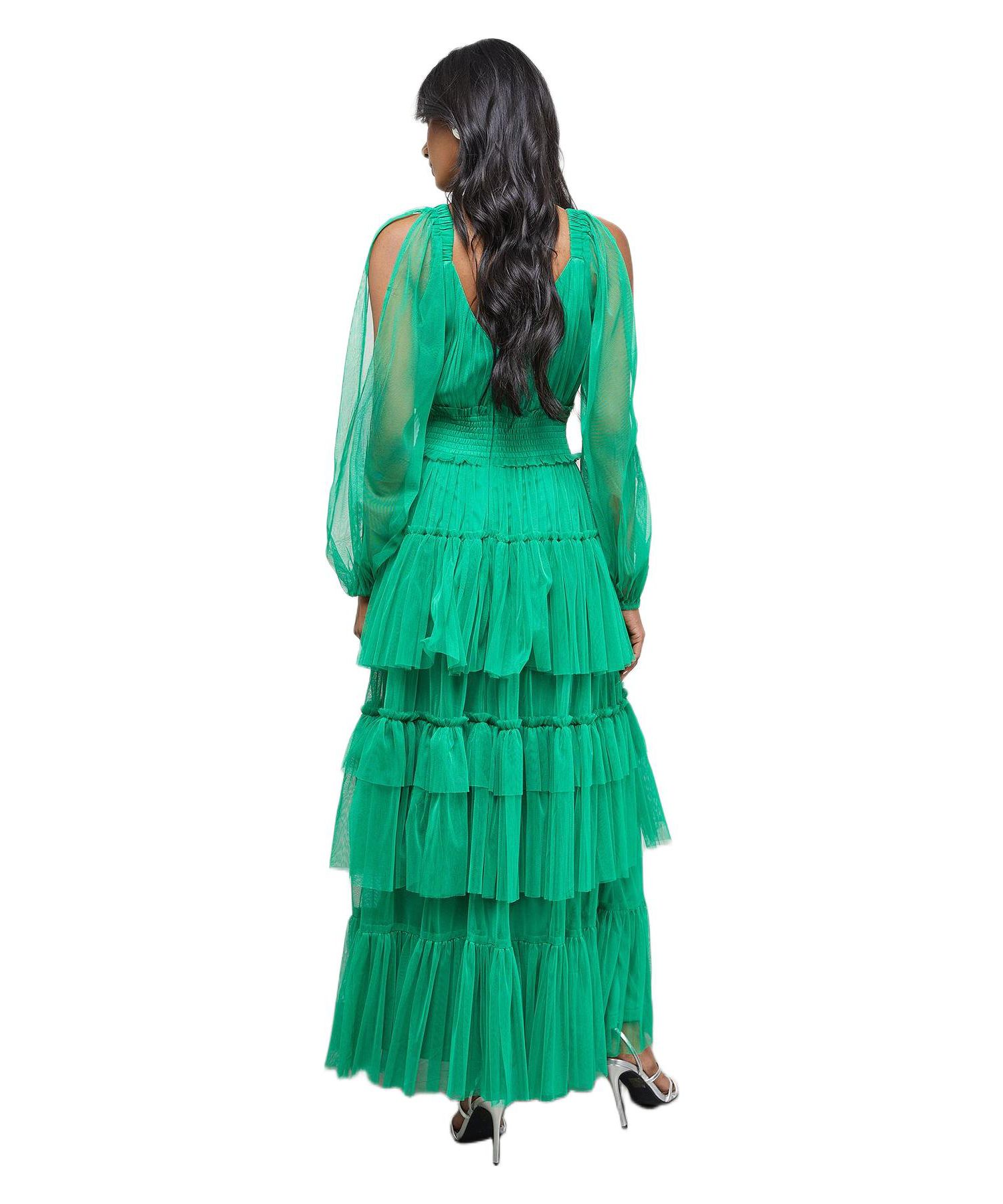 Women's Cinched Waist Maxi Dress