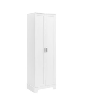 71.2"H Storage Cabinet with 2 Doors and Adjustable Shelf, MDF, for Bathroom or Office Use