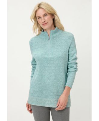 Women's Half Zip Mock Sweater