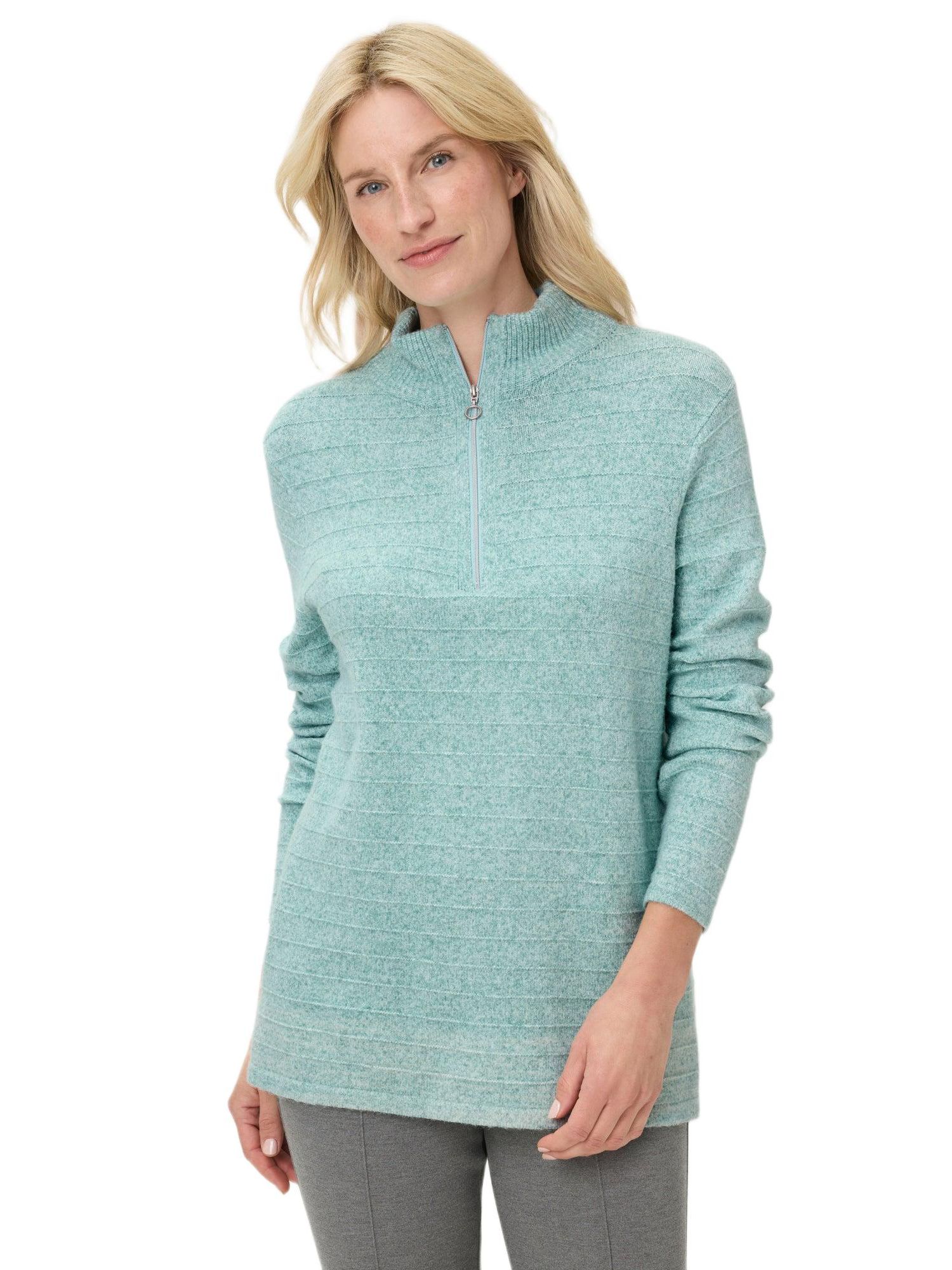 Women's Half Zip Mock Sweater