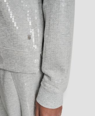 Women's Sequin Long-Sleeve Sweatshirt
