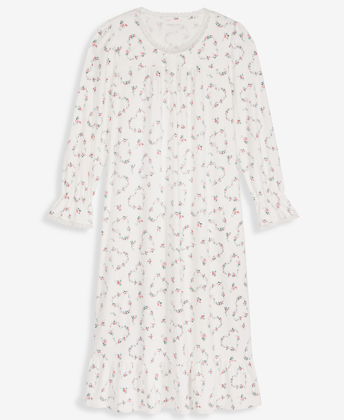 Charter Club Women's Cotton Printed Nightgown, Exclusively at Macy's
