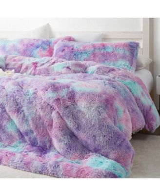 Unicorn Dreamz Starburst Rainbow Purple Oversized 3-Pc. Comforter Set