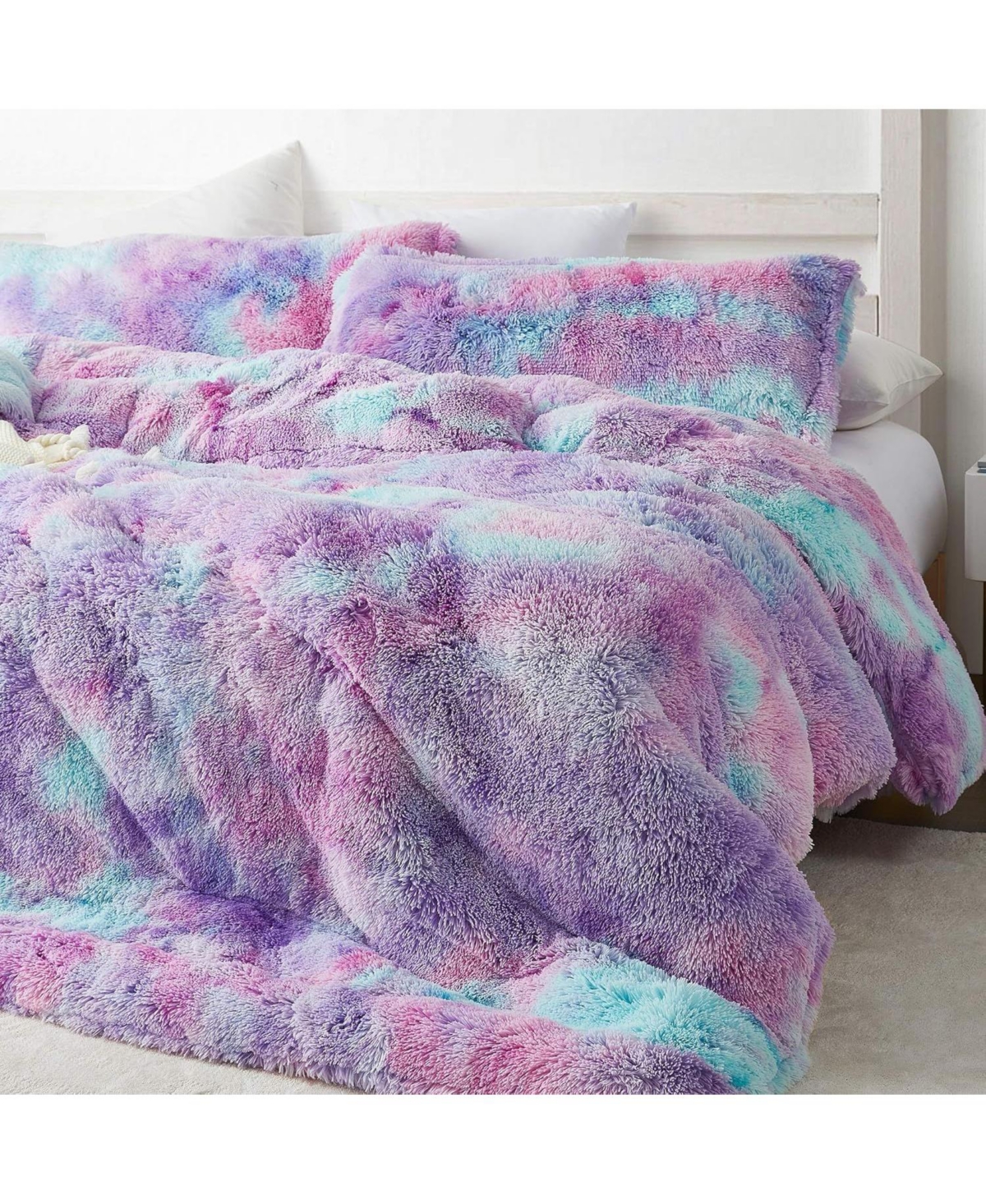 Coma Inducer Unicorn Dreamz Starburst Rainbow Purple Oversized 3-Pc. Comforter Set