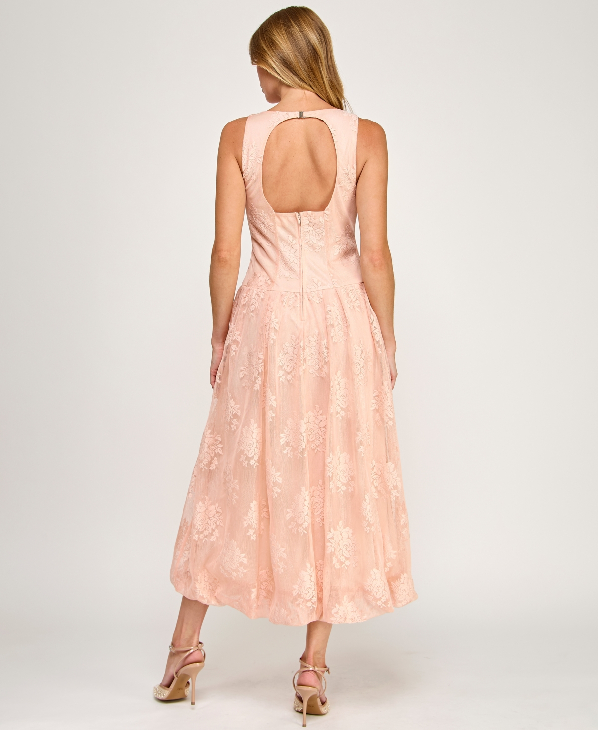 Row A Juniors' Boat Neck Midi Dress