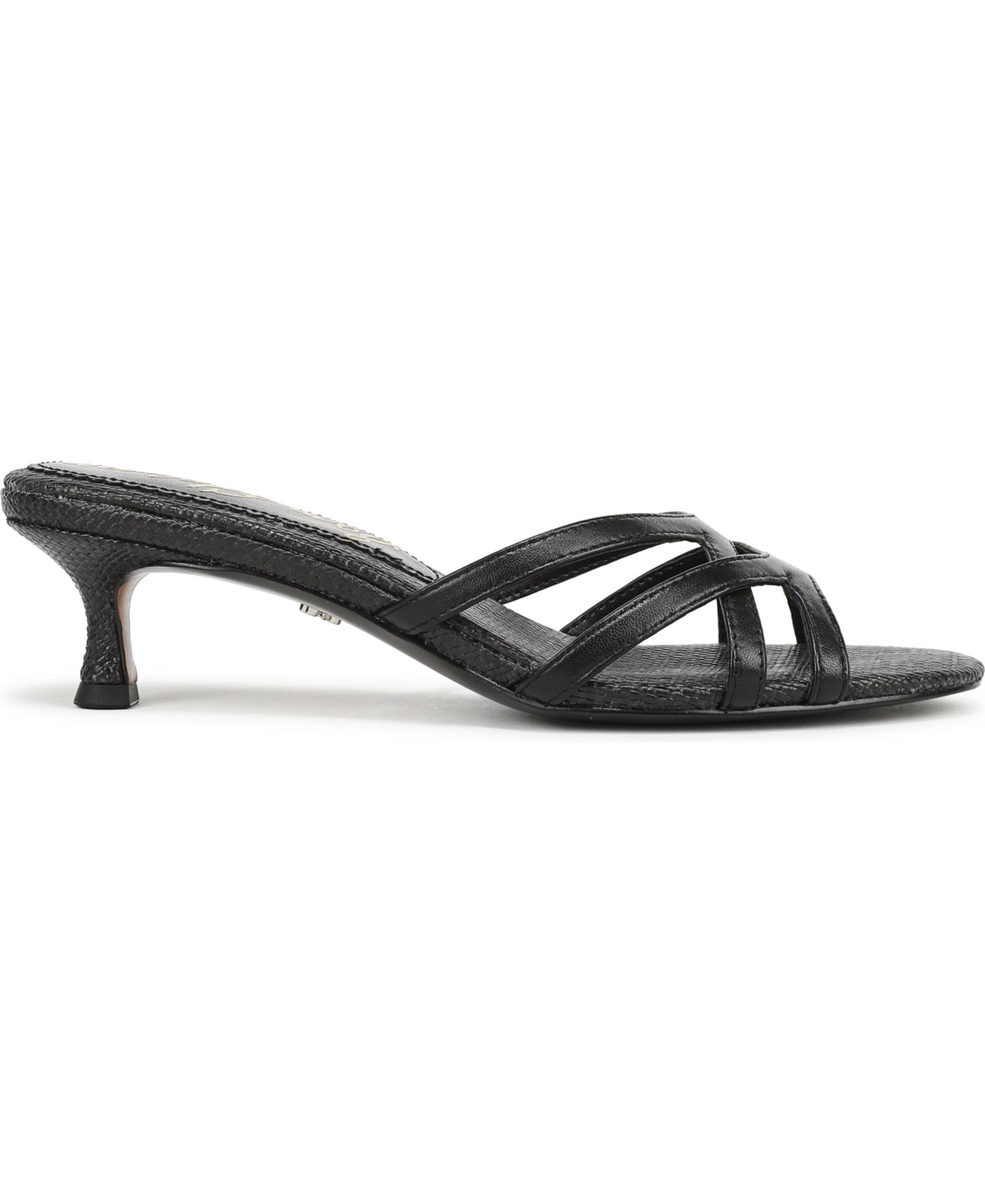 Женские сандалии Sam Edelman Camille Slide Dress Sandals, цвет: Чёрный кожаный — фото 2