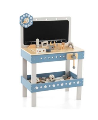 Kids Play Tool Workbench Set with 61 Pcs Tool and Parts Set