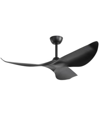 52-inch Light weight Modern Black 3-Blade Ceiling Fans with Remote Control Function