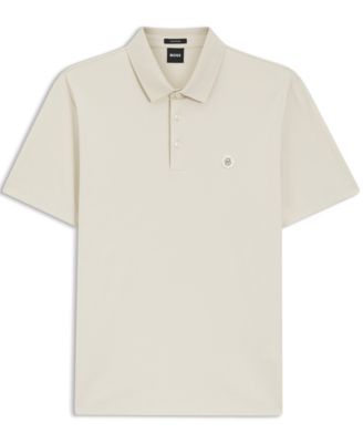 Men's Mercerized-Cotton Double B Monogram Polo Shirt