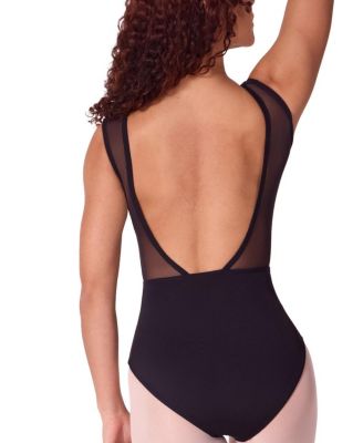 Women's Soft Elegance Asymmetrical Boat Neck Leotard