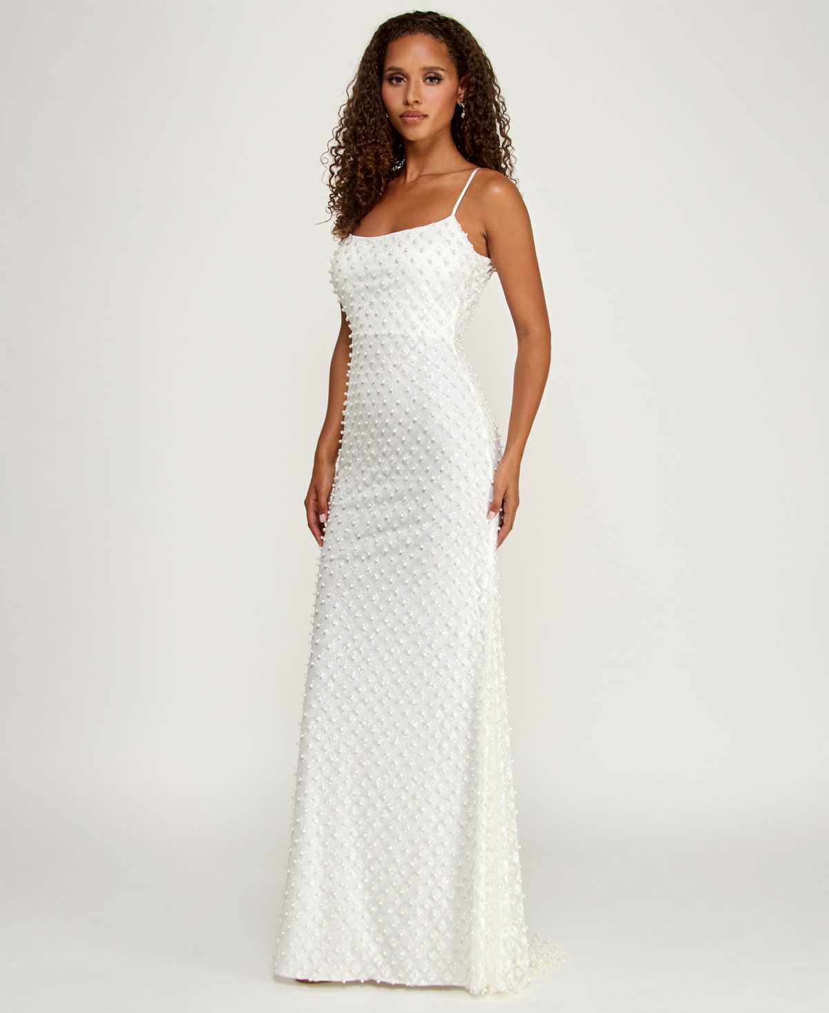 B Darlin Juniors' Scoop Neck Maxi Gown