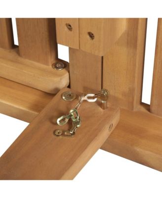 Sun Lounger Grey Solid acacia wood Standard Foldable