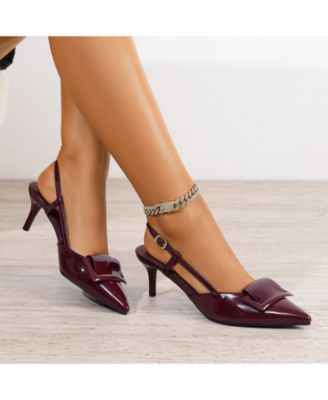 Women's Vava Patent Buckle Slingbacks