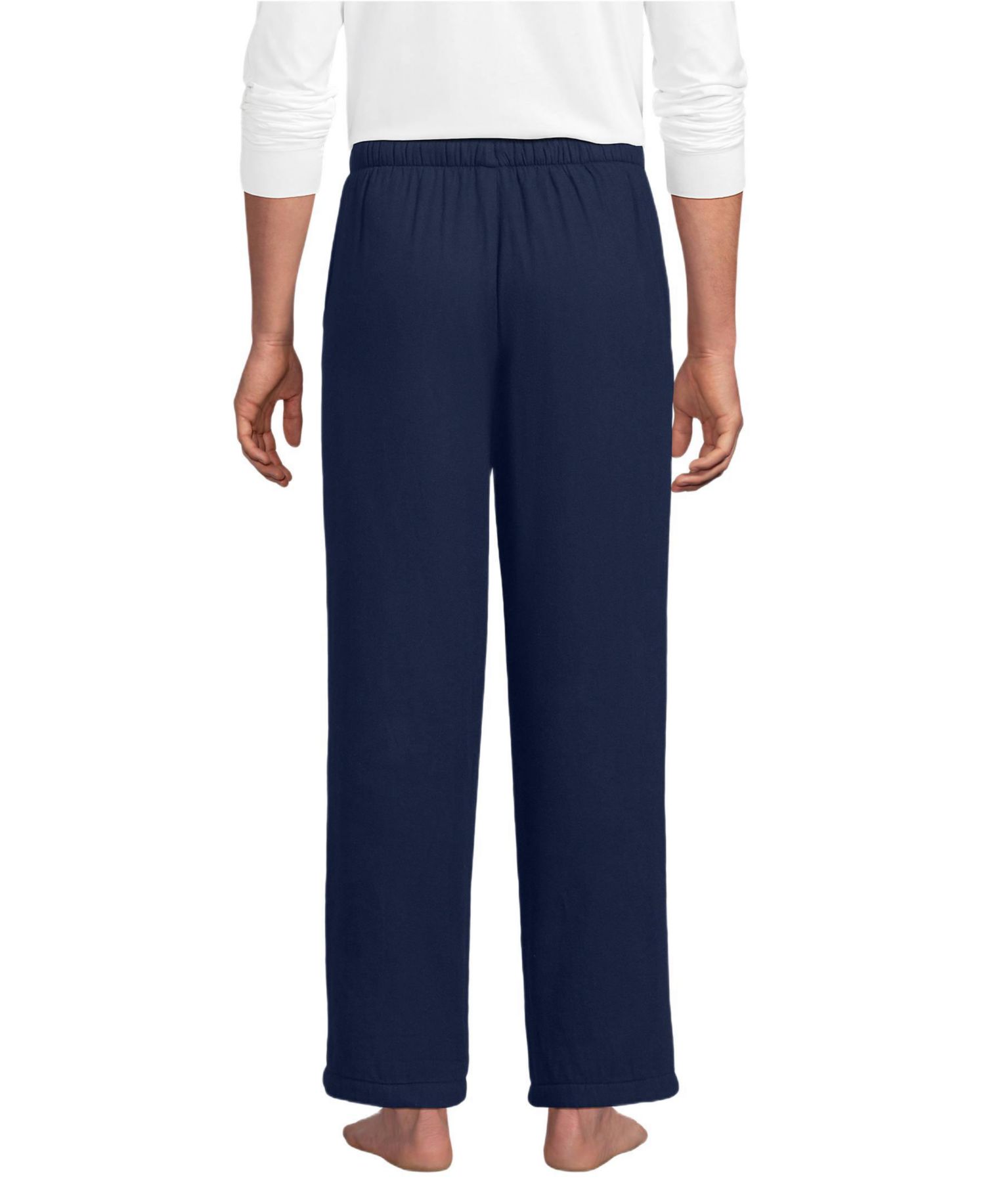 Men's High Pile Fleece Lined Flannel Pajama Pants