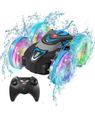 Amphibious Waterproof 360° Flips 4WD RC Stunt Car  2.4GHz All-Terrain Vehicle Birthday Gift