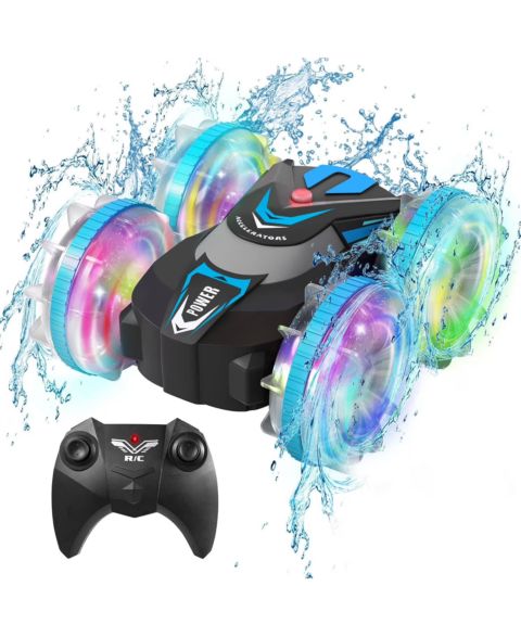 Детская игрушка Cowin Amphibious 4WD 360-Degree Flips Remote Control Stunt Car