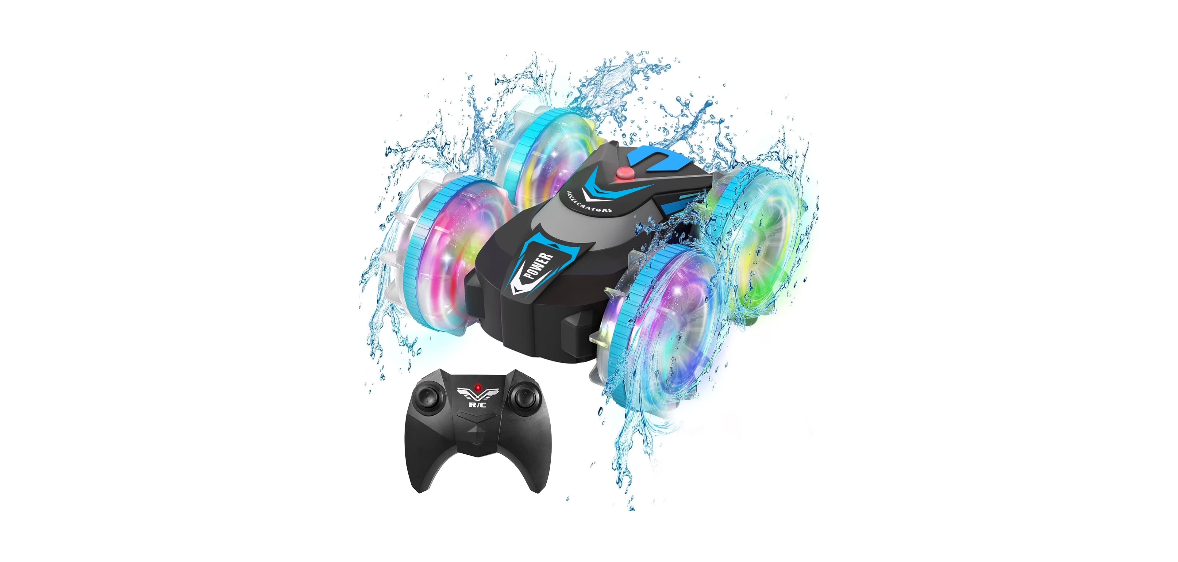 Cowin Amphibious 4WD 360-Degree Flips Remote Control Stunt Car