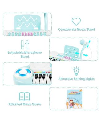 Multifunctional 37 Electric Keyboard Piano with Microphone