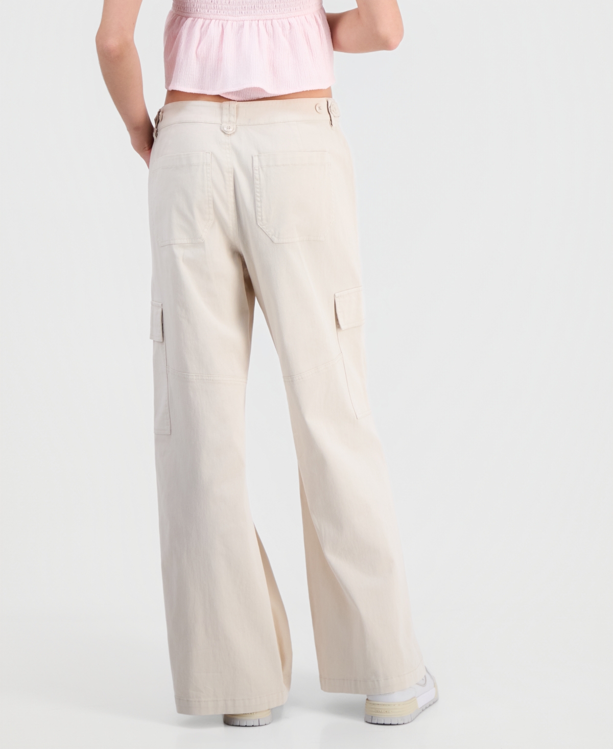 Ultra Flirt Juniors' Wide-Leg Cargo Pants