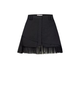 Women's Black Pleated Skirt
