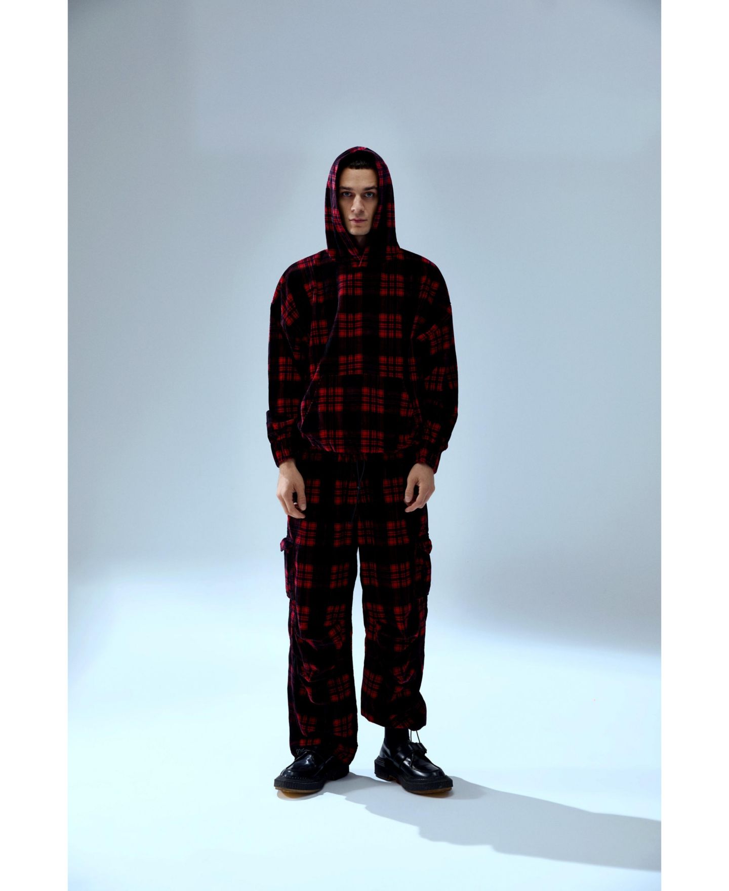 Женские брюки PCFG Cotton Plaid Cargo, цвет: Красный — фото 6