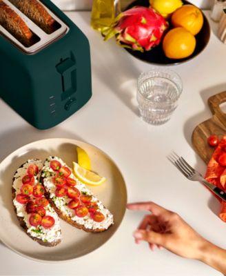 4-Slice Wide-Slot Slim Toaster, Forest Green