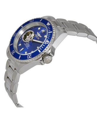 Men's 20434 Pro Diver Automatic 3 Hand Blue Dial Stainless Steel Watch