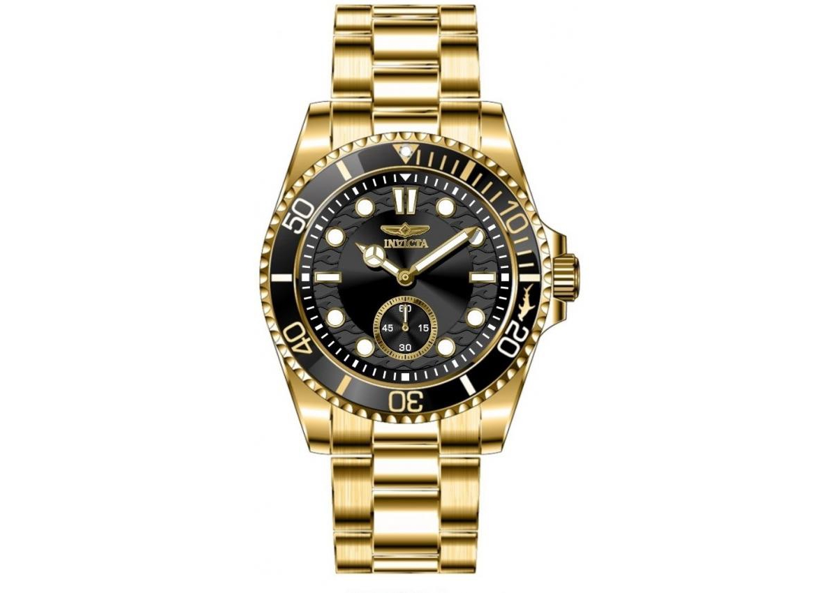 Invicta Men's 49429 Pro Diver Quartz VD78 Black Dial Watch