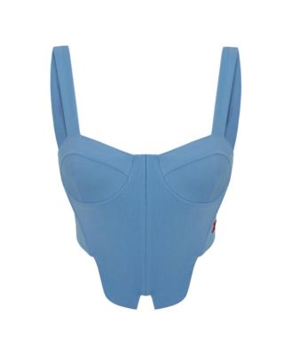 Women's Cotton Woven Corset Top