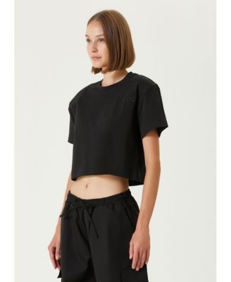 Women's Padded Shoulder Cotton T-Shirt