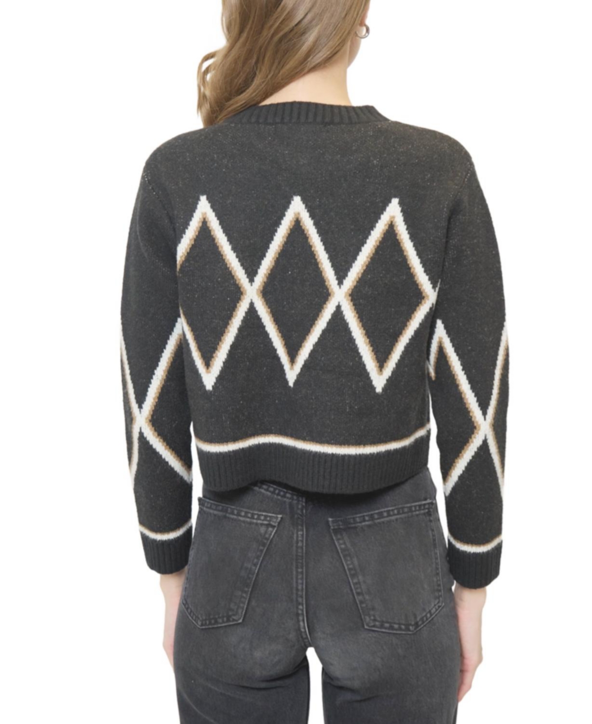 Central Park West Women's Wyatt Robbie Fair Isle Cardigan