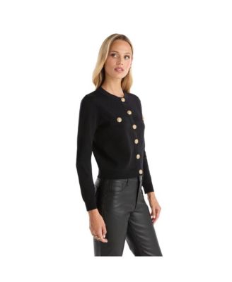 Women's Loretta Knit Cardigan Top - Black
