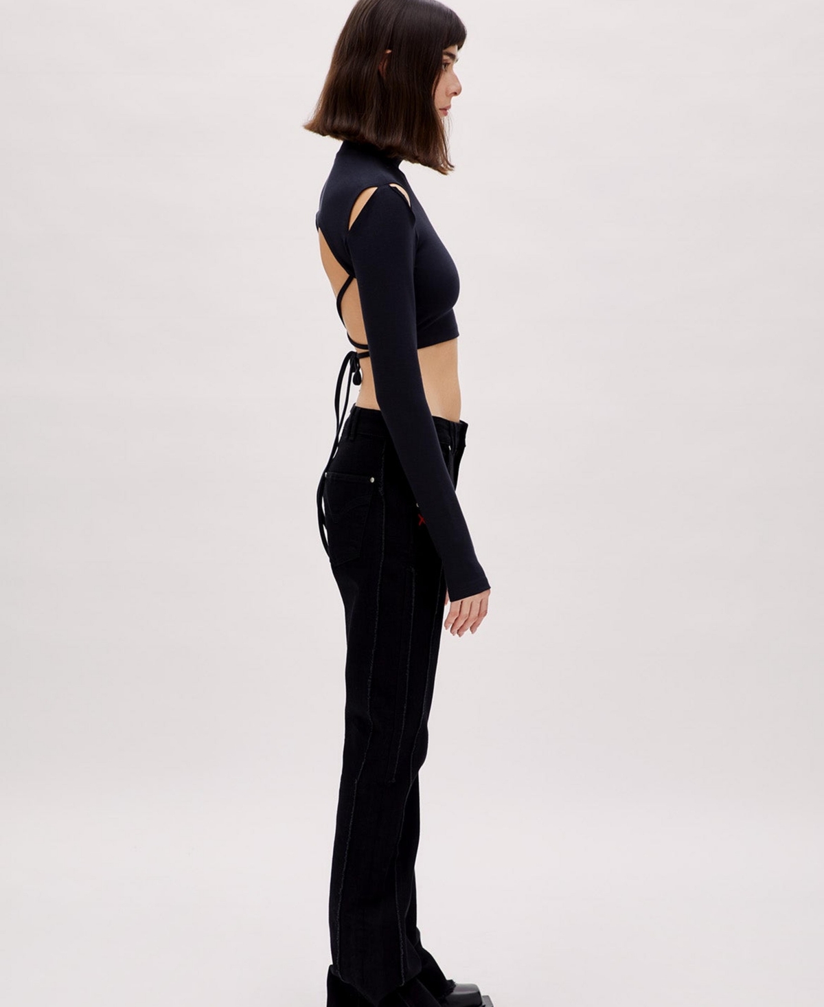 Pcfg Women's Cotton Long Sleeve Crop Top