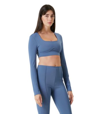Women's Free Heaven Long Sleeve Crop Top