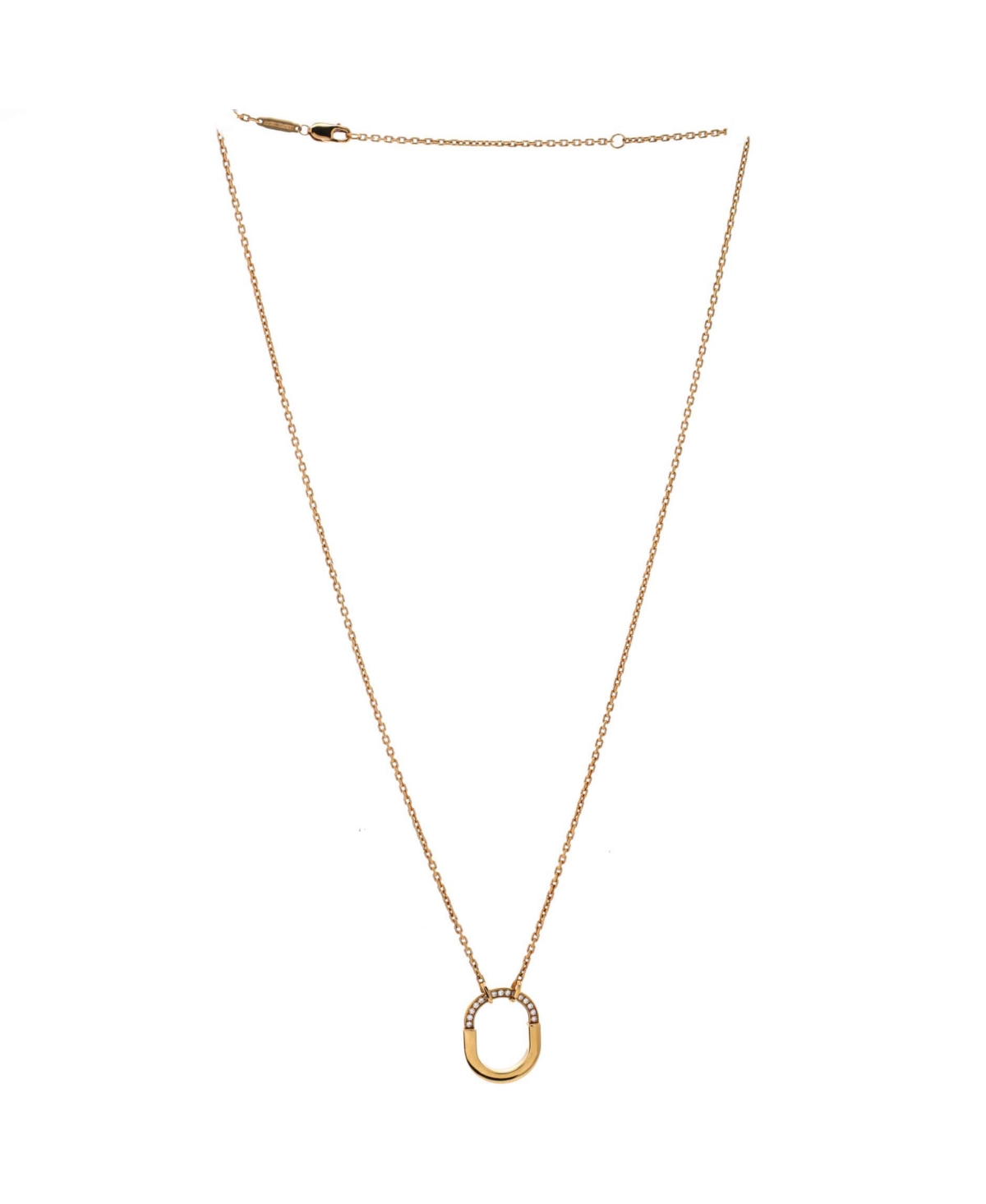 Pre-Owned Tiffany & Co Lock Motif Pendant Necklace