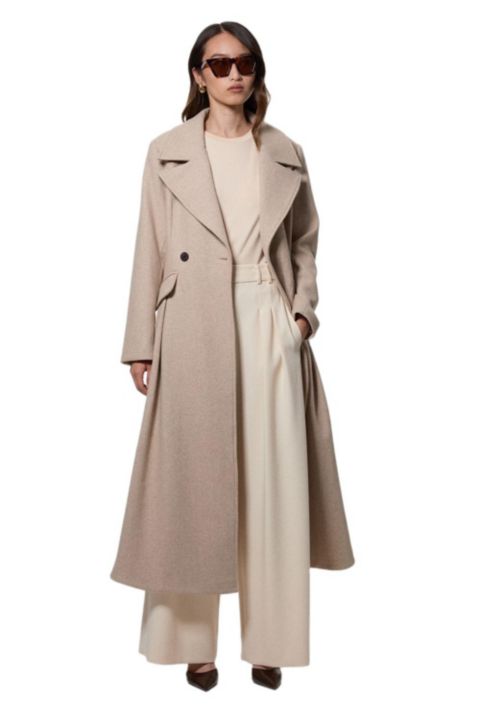 Женские юбки Karen Millen Women's Wool Tailored Flared Skirt Midi Coat