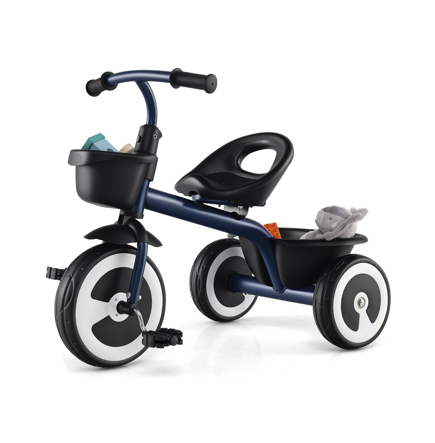 Детская игрушка SUGIFT Adjustable-Seat Tricycle with Storage Baskets, Ages 1.5-5, цвет: Синий — фото 1